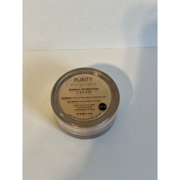 Purity by Mineral Science Mineral Finishing Powder Foundation CREAM SPF 15 NEW - Picture 2 of 4
